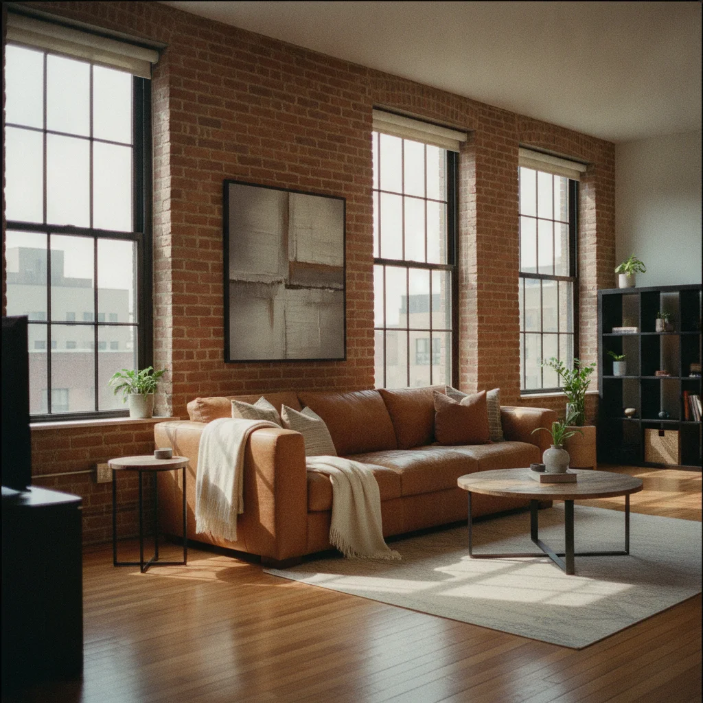 Le mur de brique : le loft new-yorkais à domicile