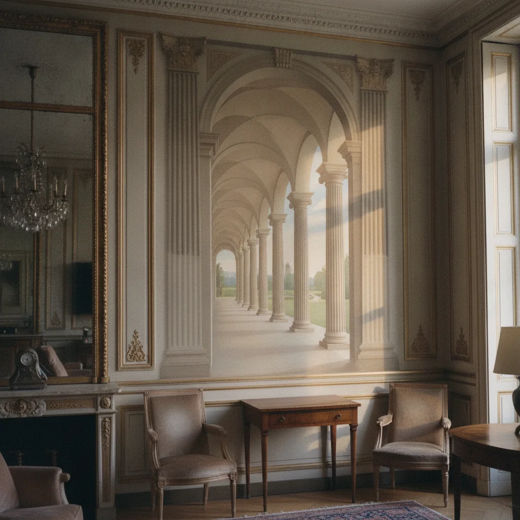 Le trompe-l'oeil : quand le mur ment avec élégance